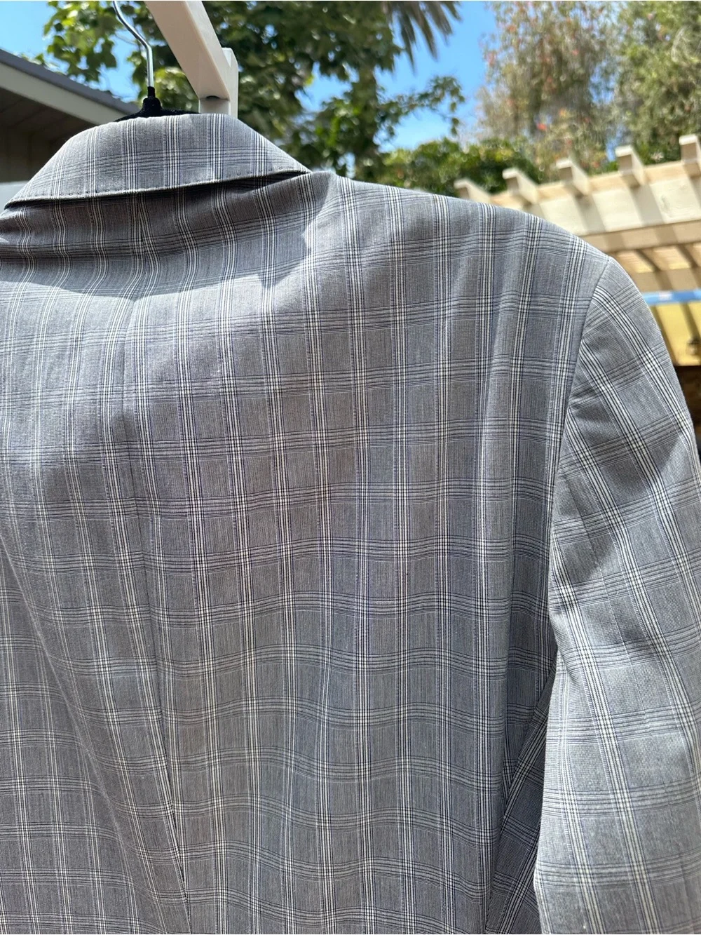 Paul Smith Light Gray Windowpane Sport Coat - Two-Button Blazer